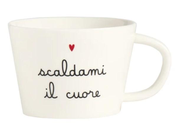 TAZZA CERAMICA  COLAZIONE SCALDAMI IL CUORE