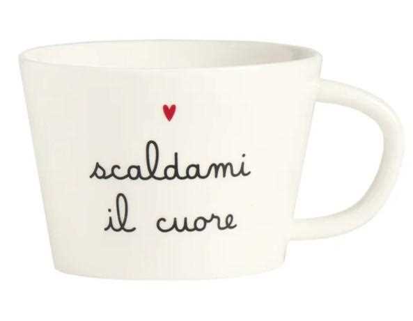 TAZZA CERAMICA  COLAZIONE SCALDAMI IL CUORE