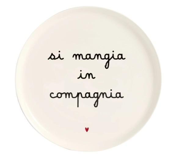 PIATTO PIZZA 31.5CMCERAMICA SI MANGIA IN COMPAGNIA