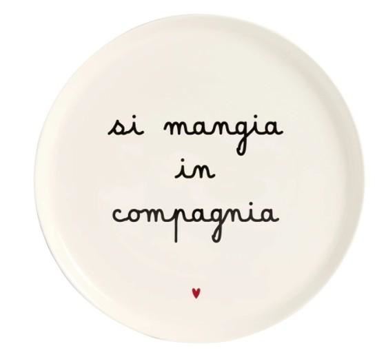 PIATTO PIZZA 31.5CMCERAMICA SI MANGIA IN COMPAGNIA