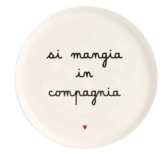 PIATTO PIZZA 31.5CMCERAMICA SI MANGIA IN COMPAGNIA