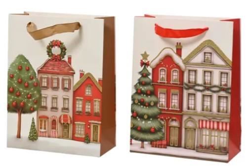 BUSTA REGALO IN CARTA LAMINATA CASE GLITTER 2ASS 12X6.5XH16C