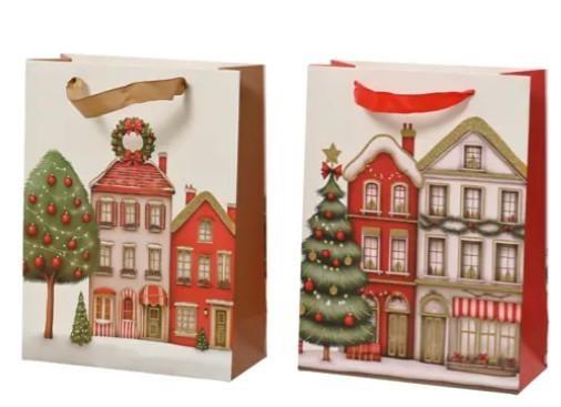 BUSTA REGALO IN CARTA LAMINATA CASE GLITTER 2ASS 30X12XH42CM