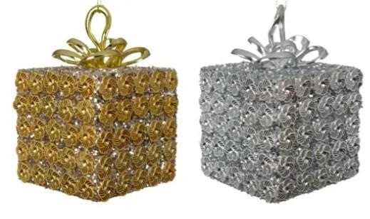 PACCO REGALO IN SCHIUMA 2COL ASS  7X7XH.7CM