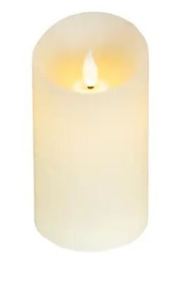 CANDELA LED L.CALDA CERA CREMA D.7.5XH.13.5CM A BATT.