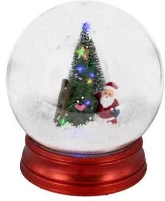 PALLA DI NEVE PVC BABBO/ALBERO D.20.5XH.22.5CM