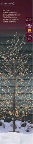 ALBERO PVC NERO 1350 MICROLED L.CLASSIC CM D30XH150