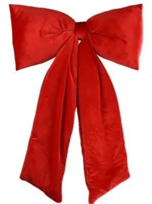 FIOCCO POLIESTERE VELLUTO CHRISTMAS RED 13X80XH.115CM