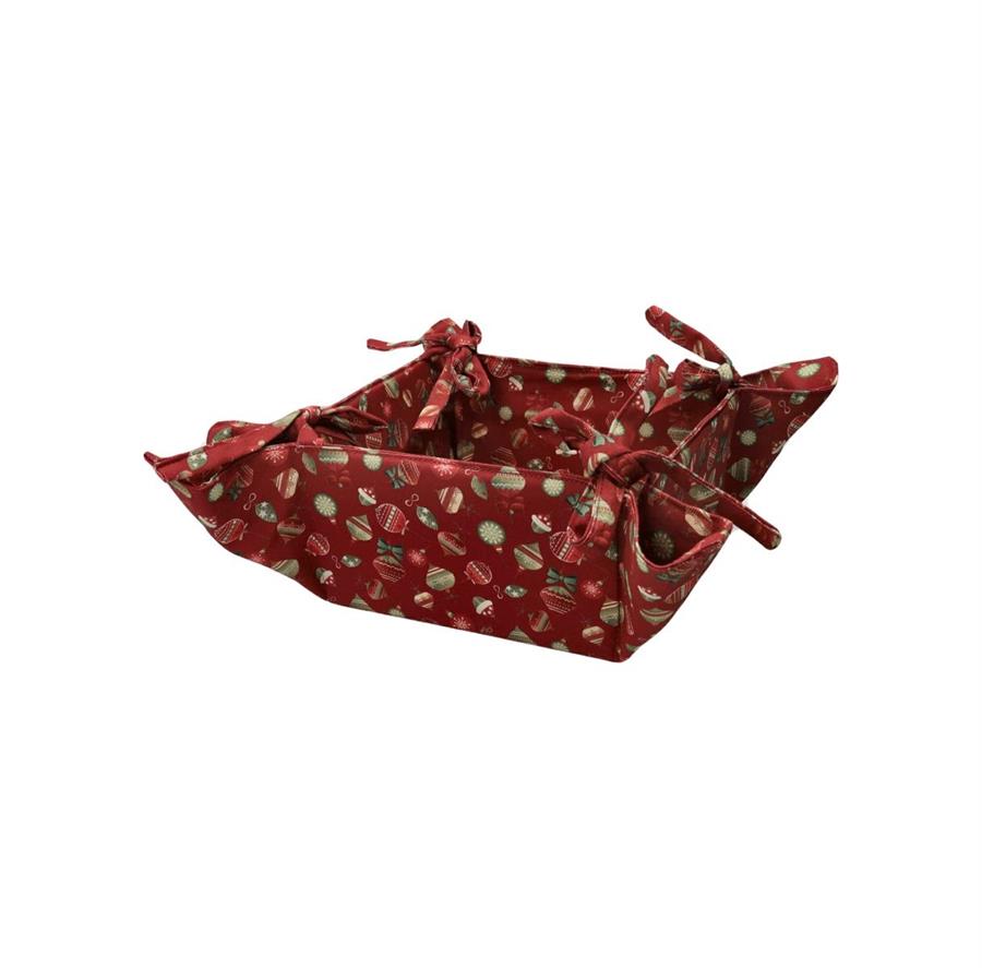 CESTINO VILLAGGIO MICRO ROSSO 18X18+10