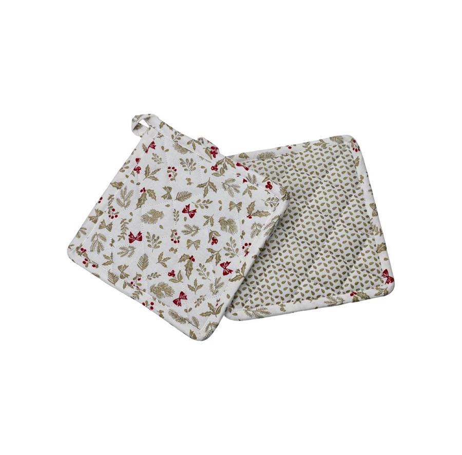 SET 2 PRESINE TRES CHIC ALLOVER /FOGLIA C/PIPING ALLOVER MIX