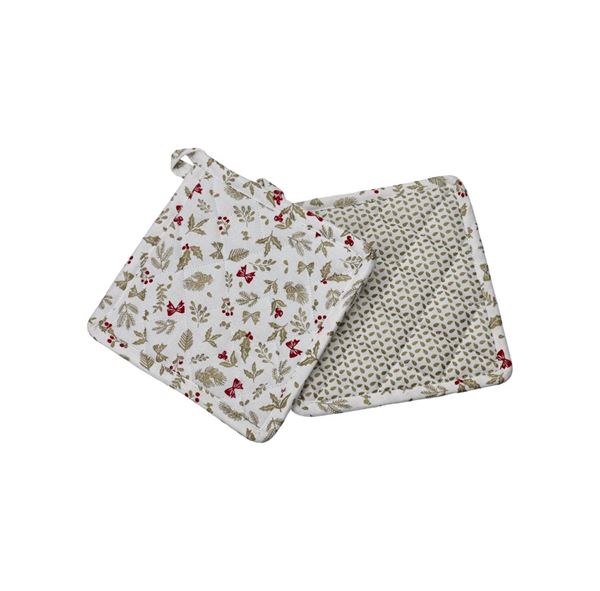 SET 2 PRESINE TRES CHIC ALLOVER /FOGLIA C/PIPING ALLOVER MIX