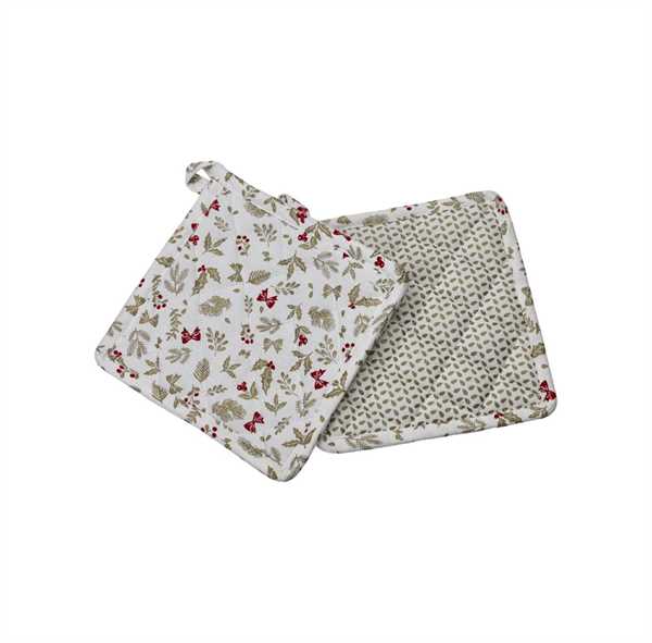 SET 2 PRESINE TRES CHIC ALLOVER /FOGLIA C/PIPING ALLOVER MIX