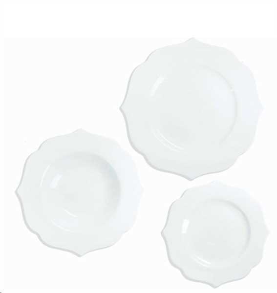 TAVOLA 18 PZ QUEEN NEW PORCELLANA cm D28/23/21,5