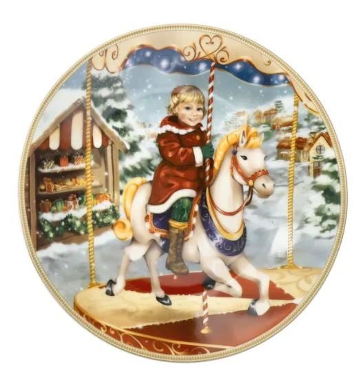 PIATTINO CUCCIOLI (BIMBA GIOSTRA) PORCELLANA cm D 19