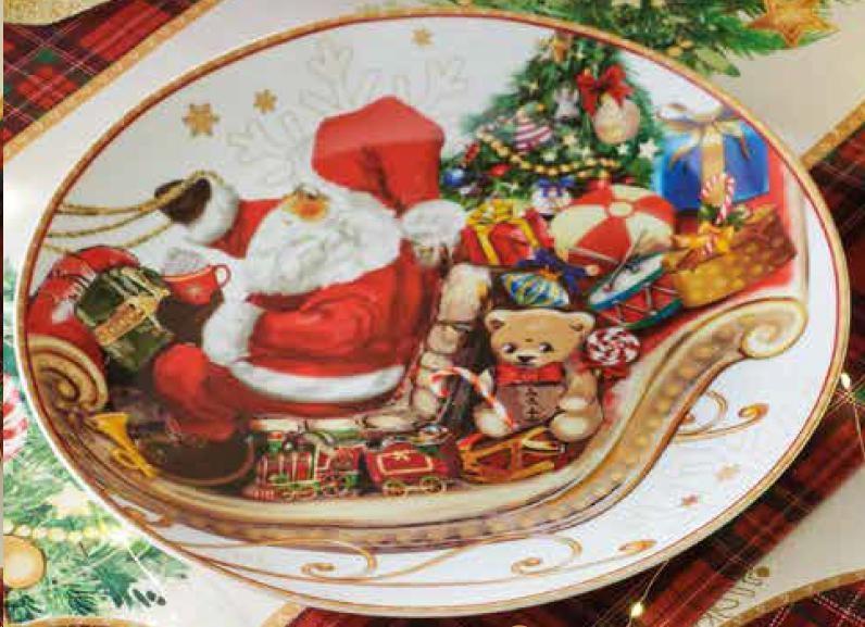 PIATTO PORTATA CHRISTMAS PORCELLANA (COUPE) cm D 30