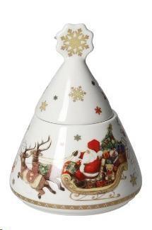 ZUCCHERIERA CHRISTMAS NEW PORCELLANA cm D 10,5X14 H