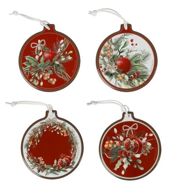 SET 4 DECORO CAROL CERAM/SUGHERO cm CM 10x11