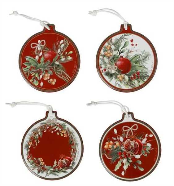 SET 4 DECORO CAROL CERAM/SUGHERO cm CM 10x11