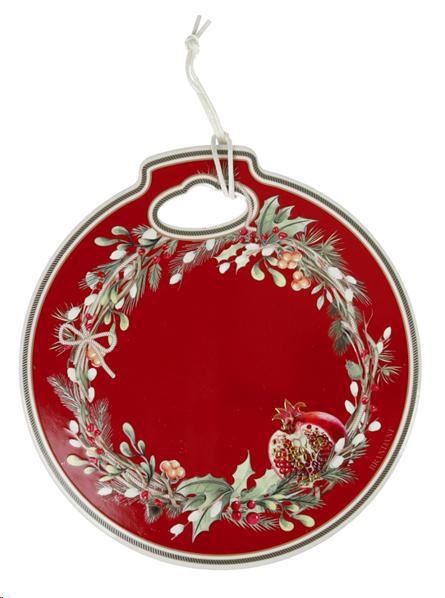DECORO CAROL ROSSO CERAM/SUGHERO cm CM 20x21 H