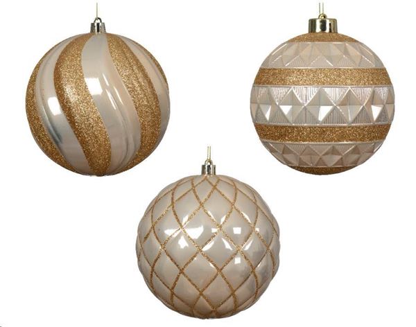 SFERA POLISTIRENE SHINY 3ASS PEARL D.12CM