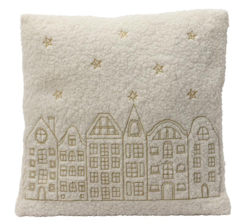 CUSCINO IN PELLICCIA DI POLIESTERE C/CASE 45X45XH.8CM