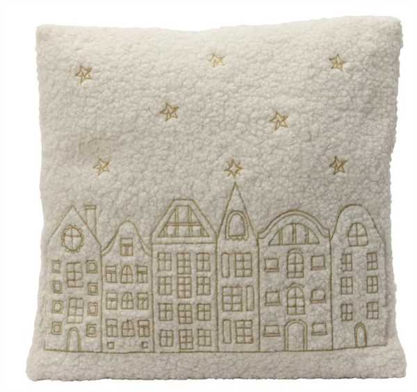 CUSCINO IN PELLICCIA DI POLIESTERE C/CASE 45X45XH.8CM