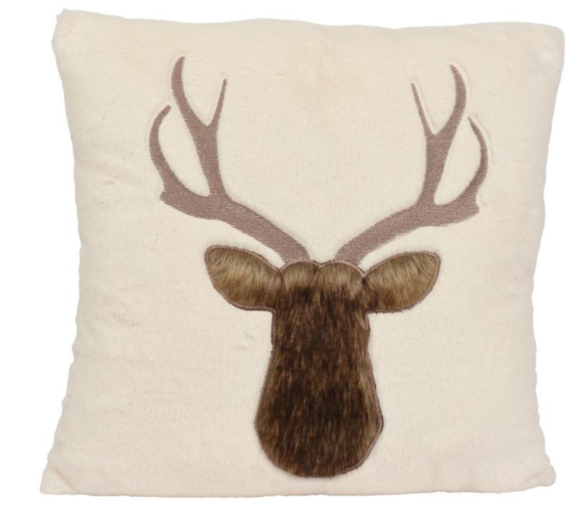 CUSCINO POLIESTERE  C/RENNA 45X45XH.3CM