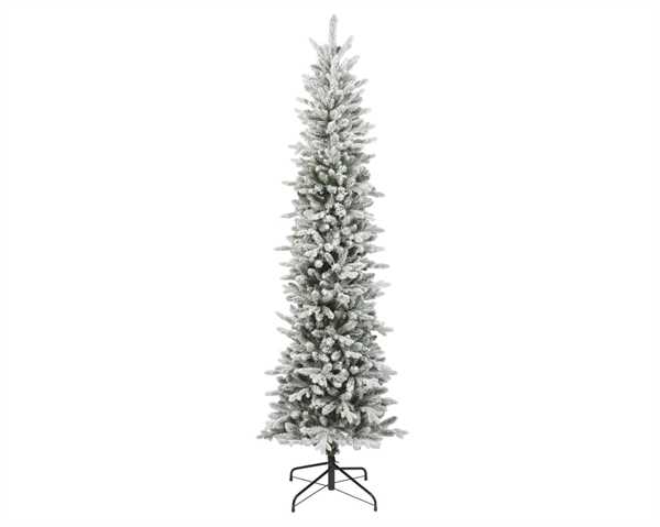 ALBERO NATALE PE/PVC SLIM FIR INNEVATO Ø68XH.210CM