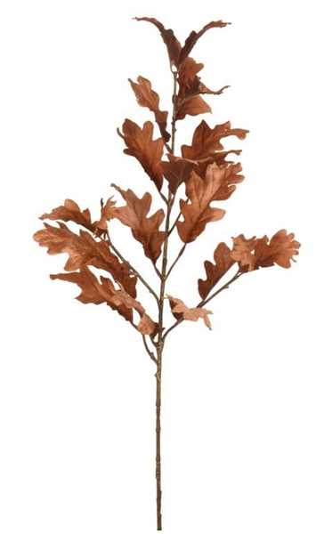 RAMO POLIESTERE ORO C/FOGLIE MARRONI 25X18XH.77CM
