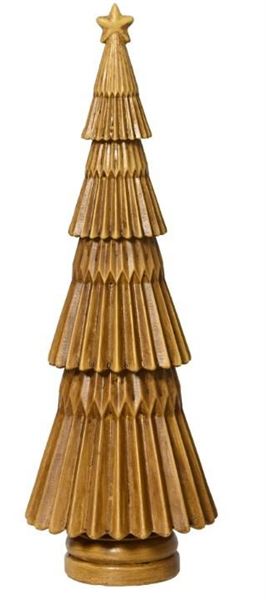 ALBERO IN POLIRESIN MARRONE D.12XH.34.5CM