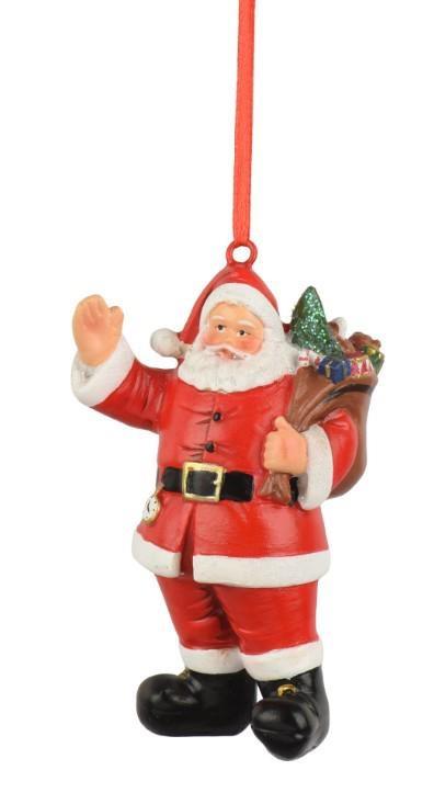 BABBO NATALE IN POLIRESINA 4 X6.5X H.10CM