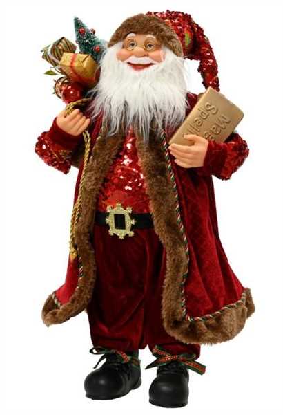BABBO NATALE IN PVC ROSSO 19 X 8X H.30CM