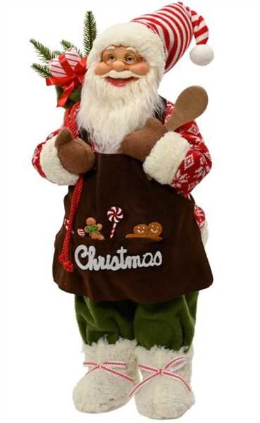 BABBO NATALE IN PVC COLORATO 35X16XH.60CM