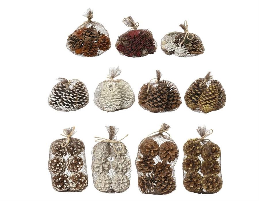 MIX PIGNE NATURALI DECO. ASSORTITE