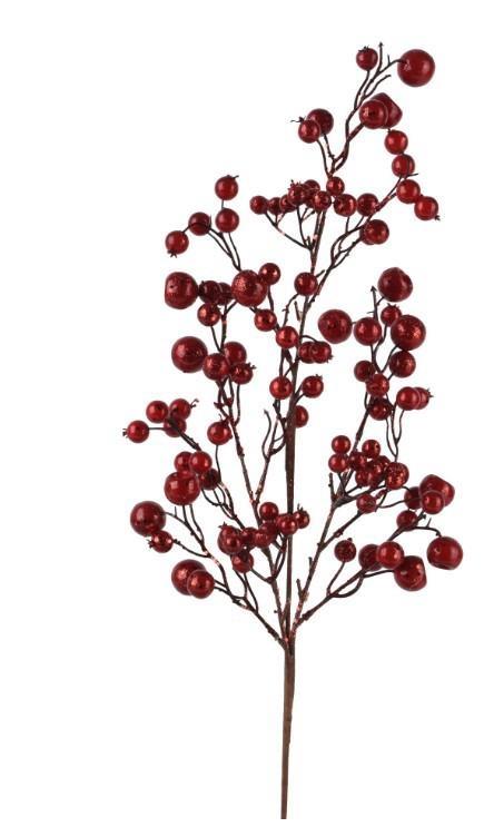 RAMO BACCHE GLITTER CM.16X68H RED