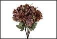 MAZZO FIORI DAHLIA HYDRANGEA ROSA 15X15X55CM PVC/TESSUTO
