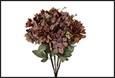 MAZZO FIORI DAHLIA HYDRANGEA ROSA 15X15X55CM PVC/TESSUTO