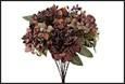 MAZZO FIORI DAHLIA HYDRANGEA ROSA SCURO 15X15X48CM PVC/TESSU