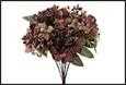 MAZZO FIORI DAHLIA HYDRANGEA ROSA SCURO 15X15X48CM PVC/TESSU