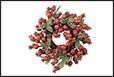 CORONA ROSA CANINA ROSSA 21X21X7CM PVC
