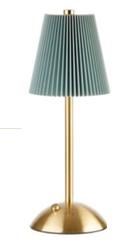 LAMPADA DA TAVOLO LED RIC.USB VERDE D.11,5XH.30CM