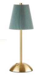 LAMPADA DA TAVOLO LED RIC.USB VERDE D.11,5XH.30CM