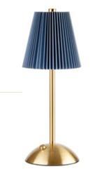 LAMPADA DA TAVOLO LED RIC.USB BLU D.11,5XH.30CM