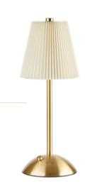 LAMPADA DA TAVOLO LED RIC.USB BIANCA D.11,5XH.30CM
