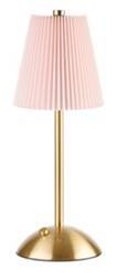 LAMPADA DA TAVOLO LED RIC.USB ROSA D.11,5XH.30CM