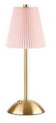 LAMPADA DA TAVOLO LED RIC.USB ROSA D.11,5XH.30CM