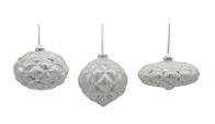 PALLINA VETRO SILVER/STRASS ASS.3MOD. D.CM.10