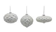 PALLINA VETRO SILVER/STRASS ASS.3MOD. D.CM.10