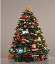 CARILLON  PVC/VETRO ALBERO C/LED CM.33,5