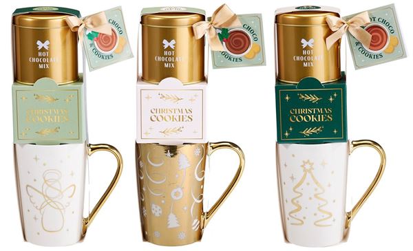 GIFT BOX MUG CON BISCOTTI E CIOCCOLATA